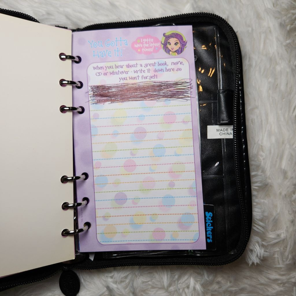 Vintage Lisa Frank Glamour Girl & Poodle Planner Wallet - Picture 14 of 15